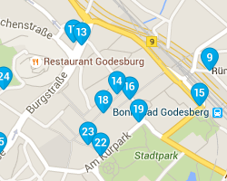 Бад-Годесберг. Карта отелей