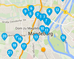 Магдебург. Карта отелей